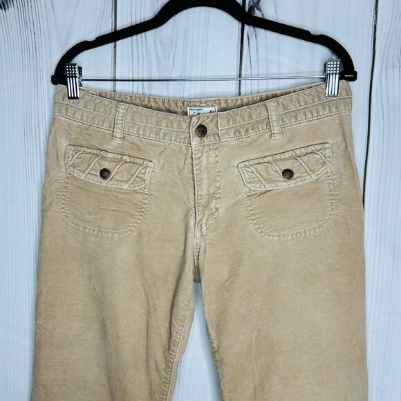 Abercrombie and Fitch Vintage Khaki Jeans Pants Sz 8 (32x31) Flare Low Rise Y2K - Picture 2 of 11